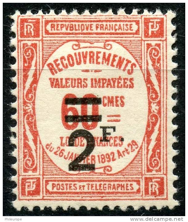 France Taxe (1927) N 54 * (charniere) - 1859-1959 Neufs