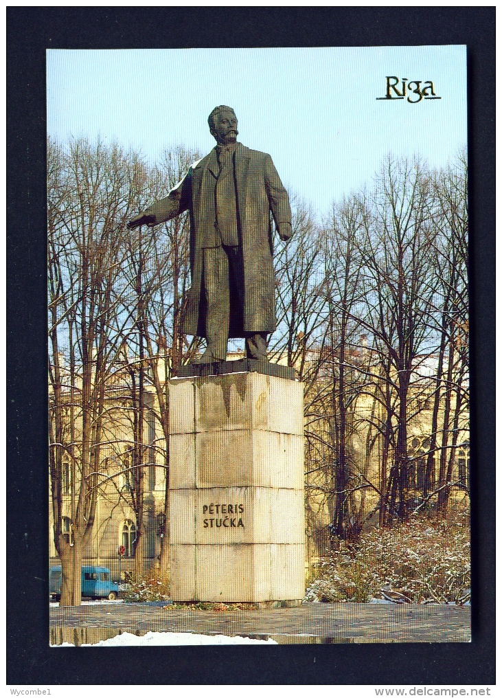 LATVIA  -  Riga  Statue Of Peteris Stucka  Unused Postcard - Latvia