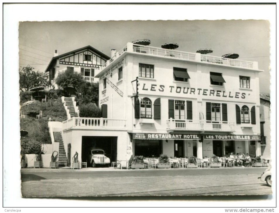 CP -SAINT JEAN DE LUZ SOCOA (64) Hotel Restaurant Cafe  LES TOURTERELLES VUE SUR MER ET MONTAGNE - Saint Jean De Luz