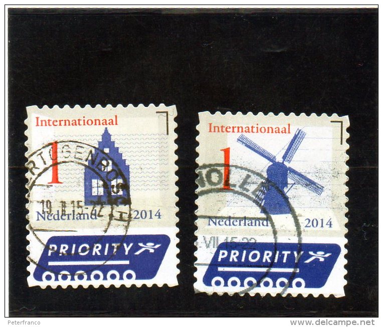 2014 Paesi Bassi - Casa E Mulino A Vento - Used Stamps