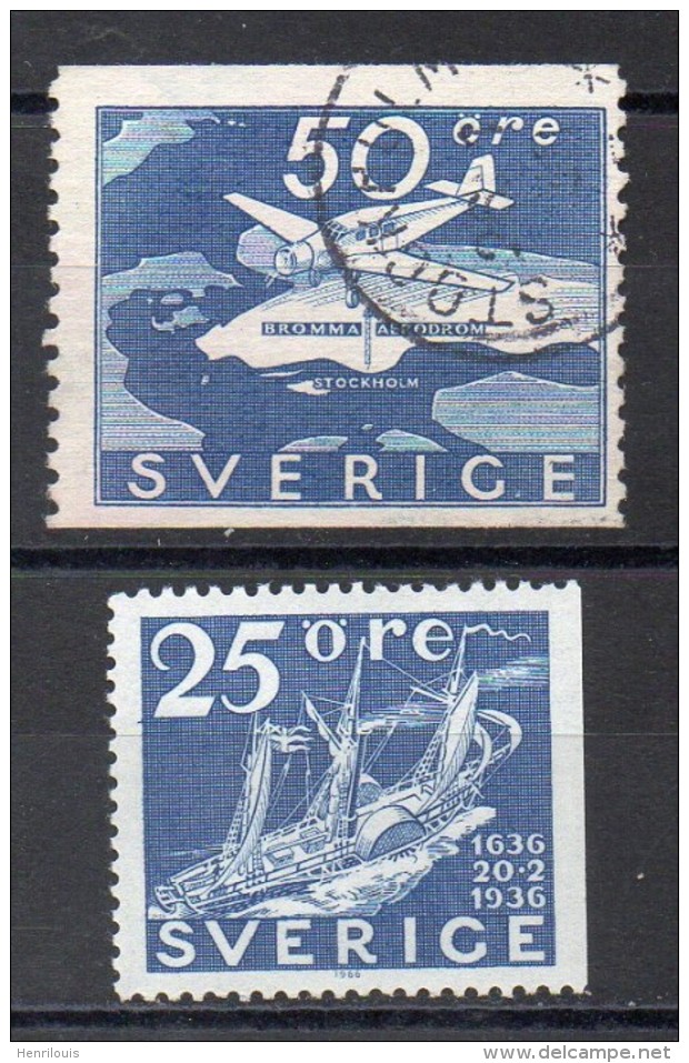 SUEDE   Timbre  De 1936  ( Ref 2974 )  Avion - Used Stamps
