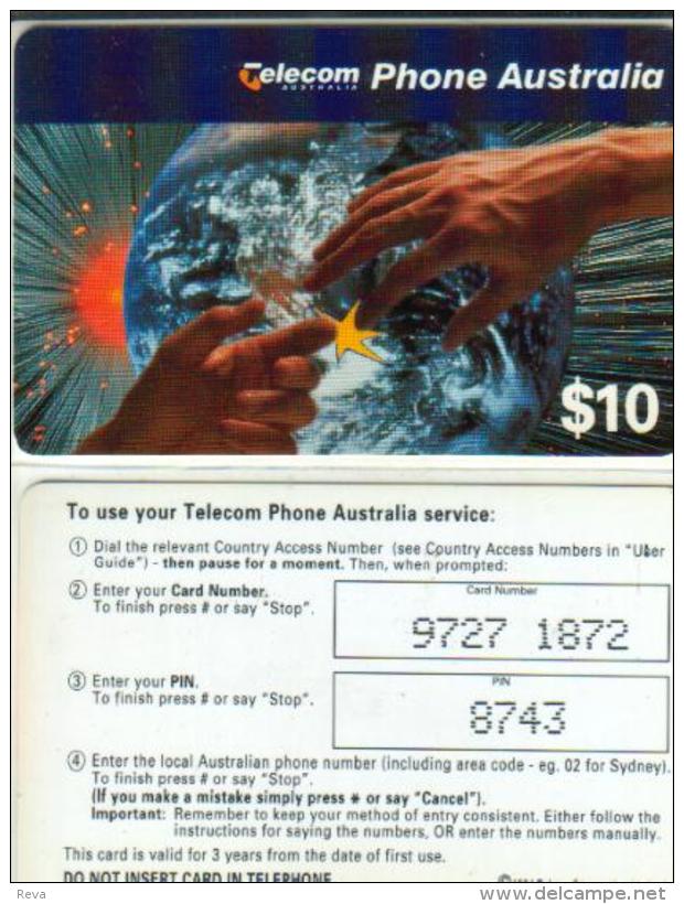 AUSTRALIA $10 PA 1ST ISSUE OF PA EARTH HANDS READ DESCRIPTION !! - Australia