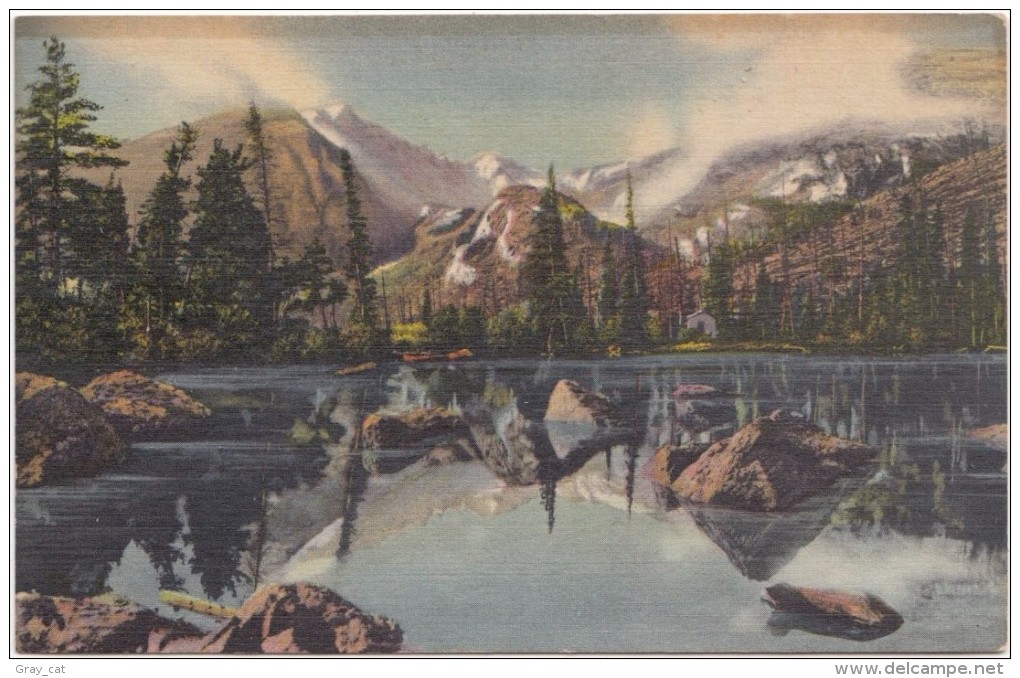 Bear Lake And Glacier Gorge, Rocky Mountain National Park, Colorado, Used Postcard [17401] - Rocky Mountains