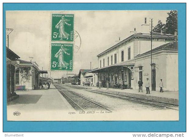 CPA - Chemin De Fer La Gare LES ARCS 83 - Les Arcs