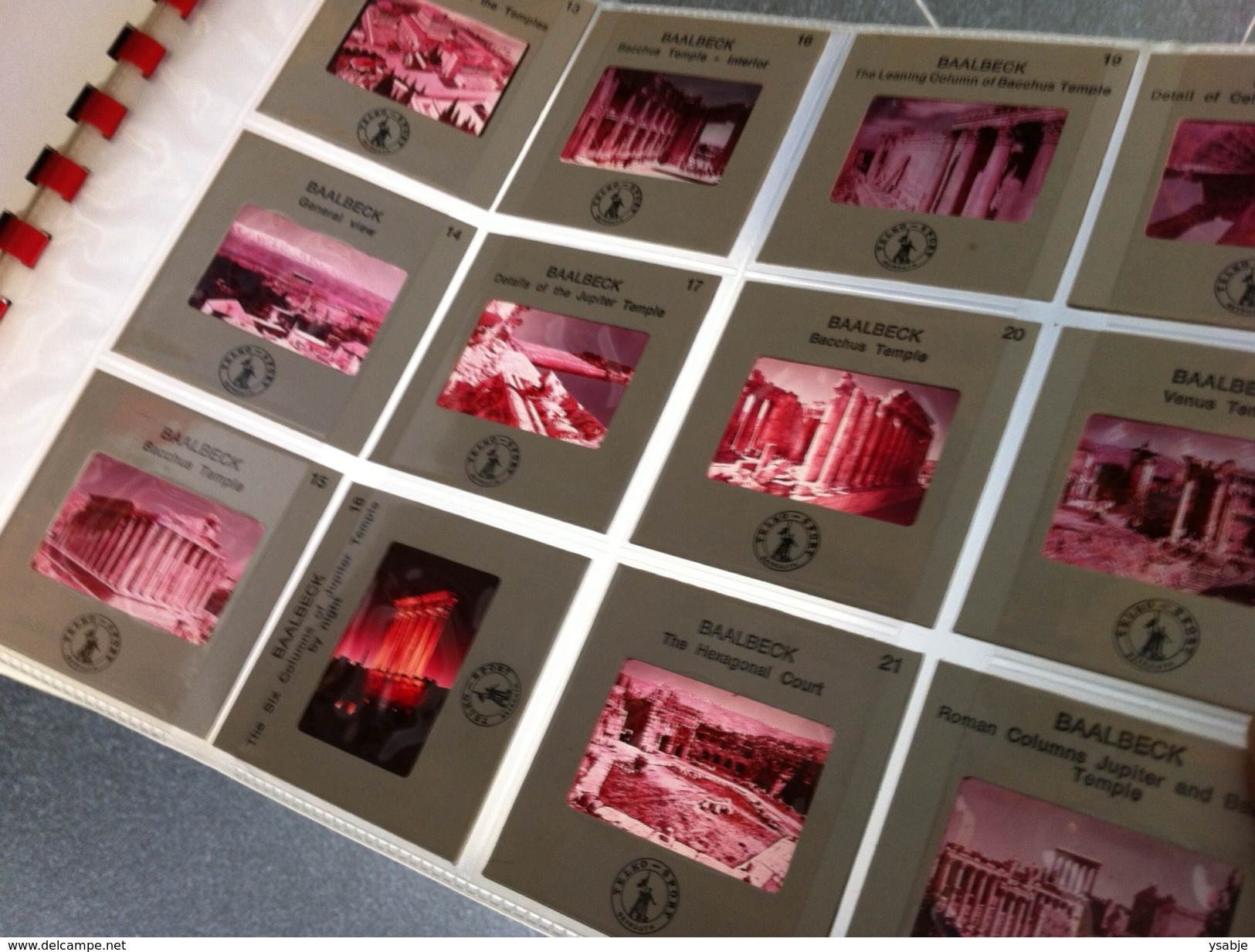 Lebanon - a 60 color slides guide book on kodak film - zeldzaam
