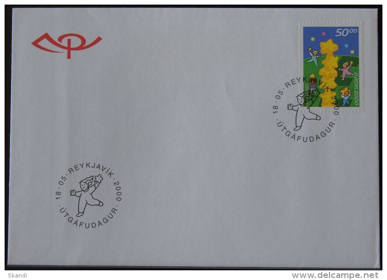 FÄRÖER 2000 MI-NR. 374 FDC (159) - Féroé (Iles)