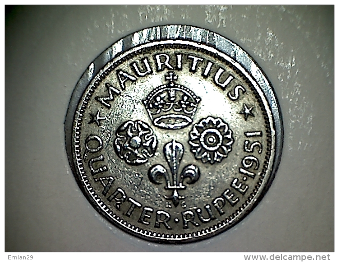 Mauritius 1/4 Rupee 1951 - Mauritius