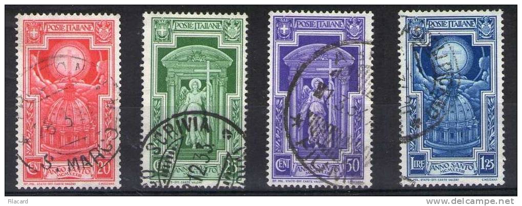 Italia Italy Italien Italie 1933 Anno Santo  Serie 4  Valori Used - Usati