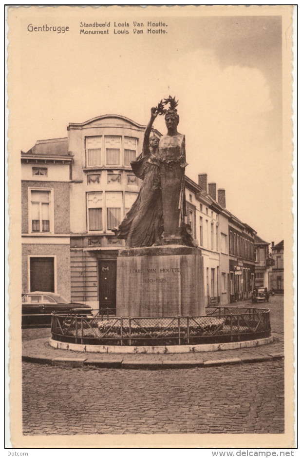 GENT (Gentbrugge) - Standbeeld Louis Van Houtte - Gent