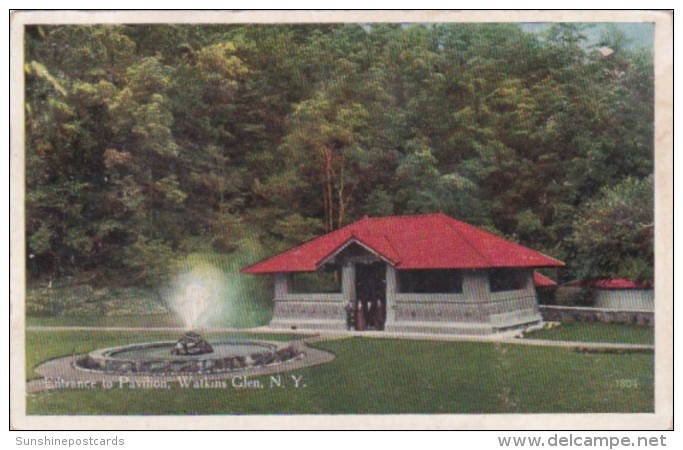 Entrance To Pavilion Watkins Glen New York - Adirondack