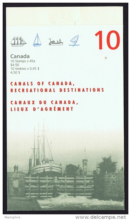 1998   Historical Canals Of Canada   Sc 1725-34  -- BK 208 - Full Booklets