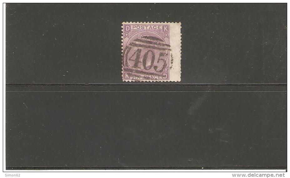 GRANDE BRETAGNE  N° 34 FILIGRANE TIGE DE ROSE OBLITERE - Unused Stamps