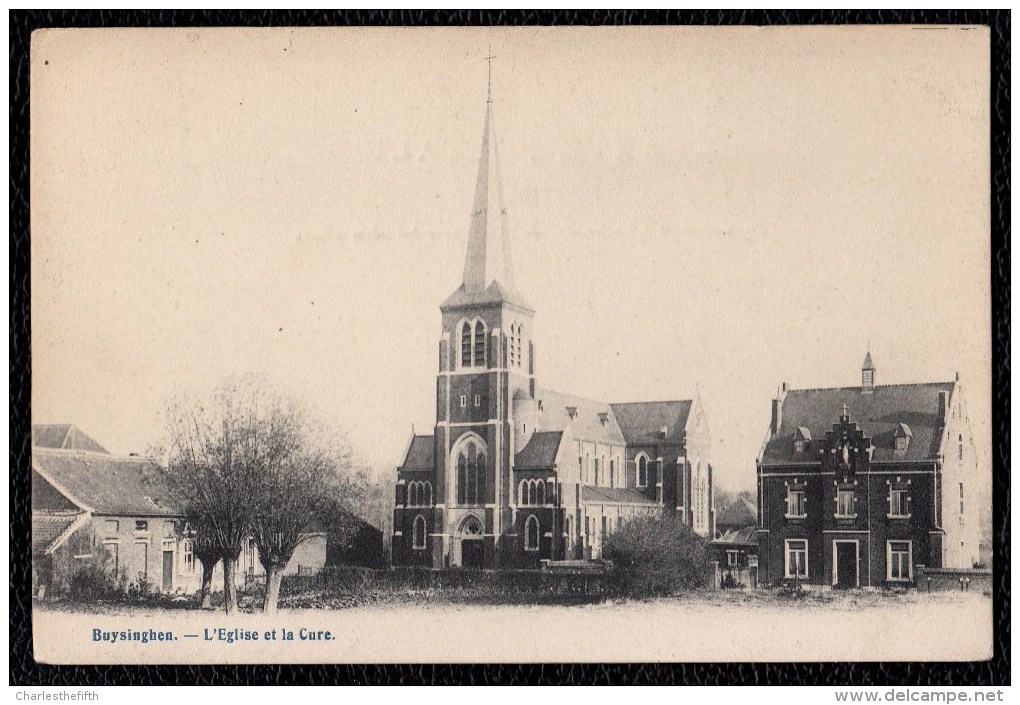 Zeldzame ! HUYSINGHEN BEERSEL - EGLISE Et LA CURE --- Voorloper In Perfecte Staat ! - Beersel