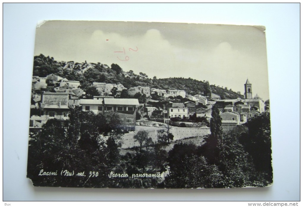 LACONI  NUORO SARDEGNA   VIAGGIATA CONDIZIONI COME DA FOTO SMUSSATURA ANGOLO VEDI FOTO - Nuoro