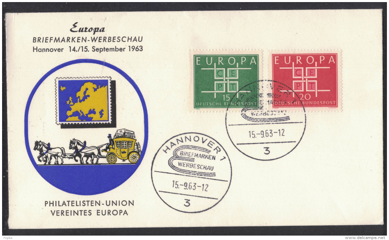 AH100      Germany - 1963 FDC Mi. 406 / 407  EUROPA - FDC - Other & Unclassified