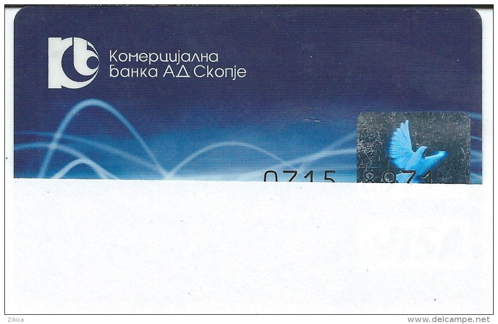 Credit Cards,Bank Card VISA Macedonia - Cartes De Crédit (expiration Min. 10 Ans)