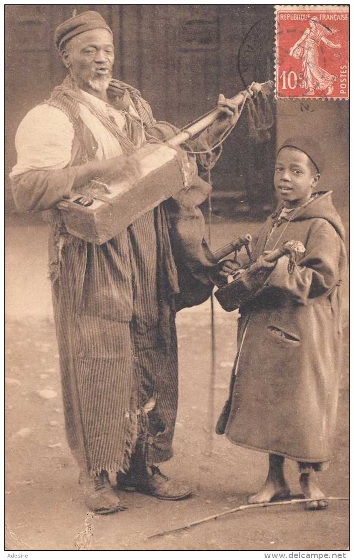 ALGERIE - Negres Musiciens Chantant, Macache Bono, Gel.190? - Szenen