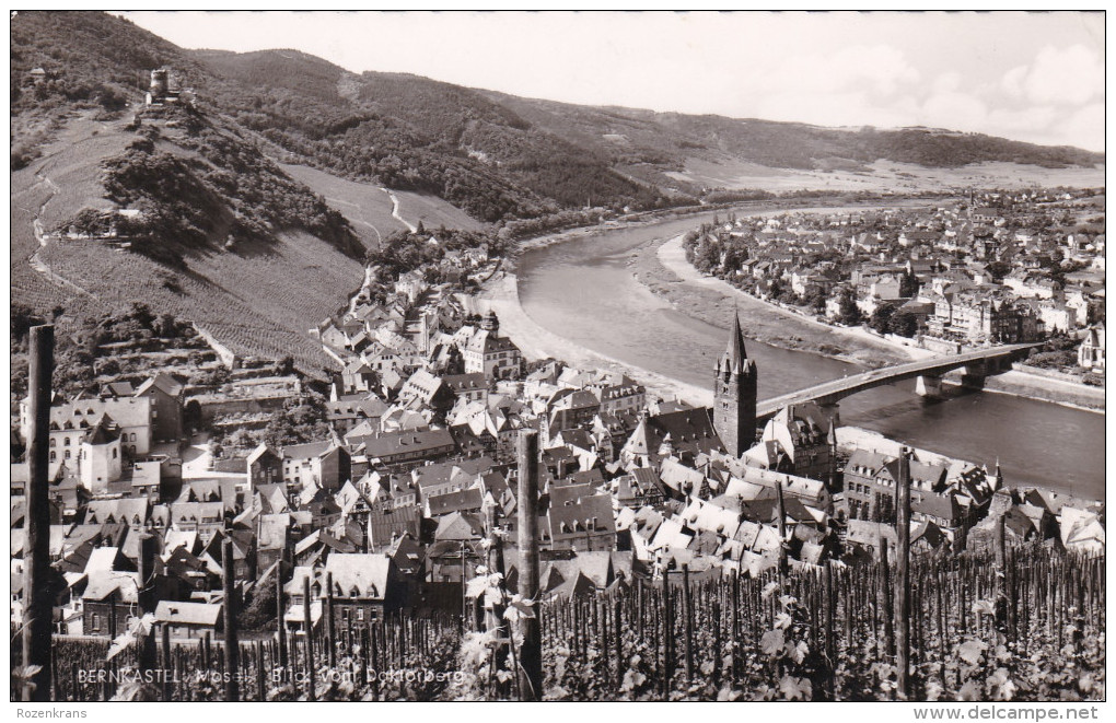 Duitsland Rheinland-Pfalz Bernkastel Kues Mosel Blick Vom Doktorberg Deutschland Germany - Bernkastel-Kues