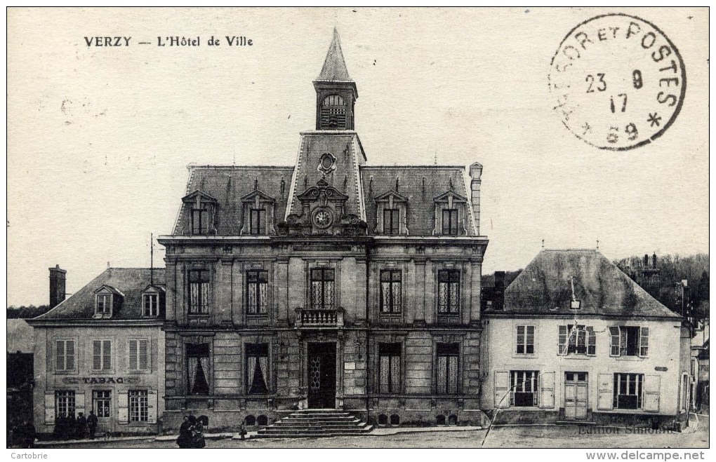 51 VERZY  L´Hotel De Ville  Imp. LE DELEY ELD - Verzy