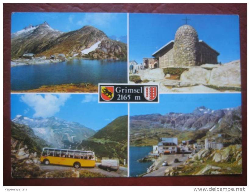 Obergoms (VS) - Mehrbildkarte Grimsel 2165 M / Autobus - Goms