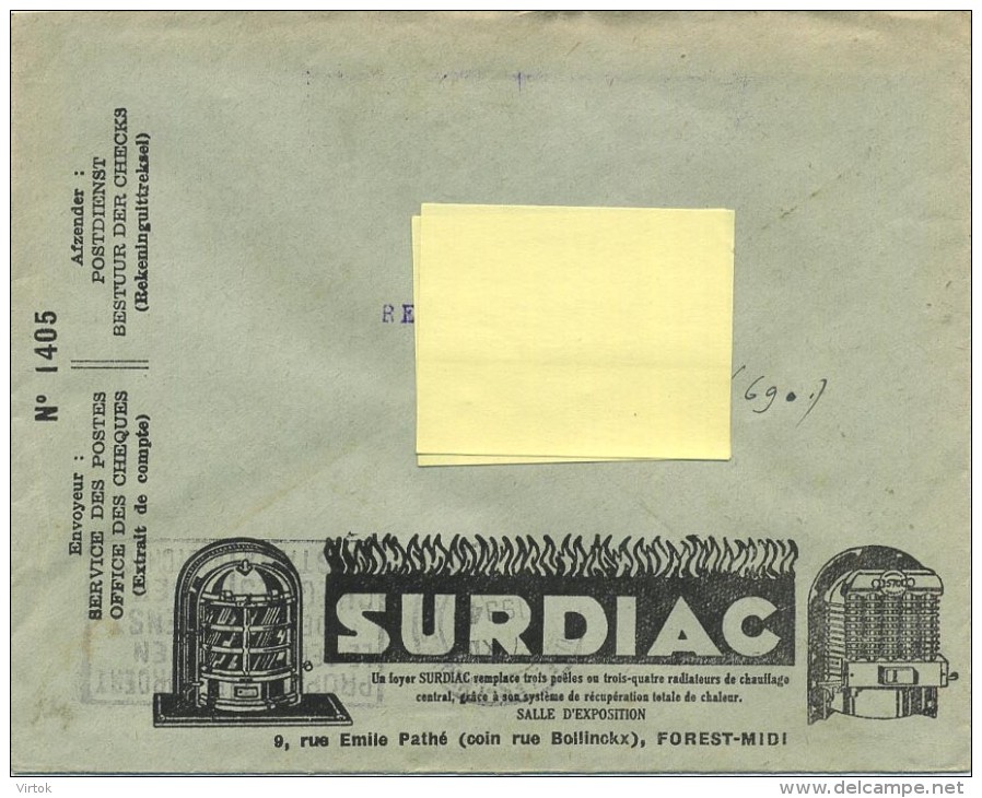 Old Envelope With Publicité 1935:Essen Anvers : Cigares Monastir /Opr-le-Grand :Chauffage Colsoul / Momignies : Forest - Andere & Zonder Classificatie
