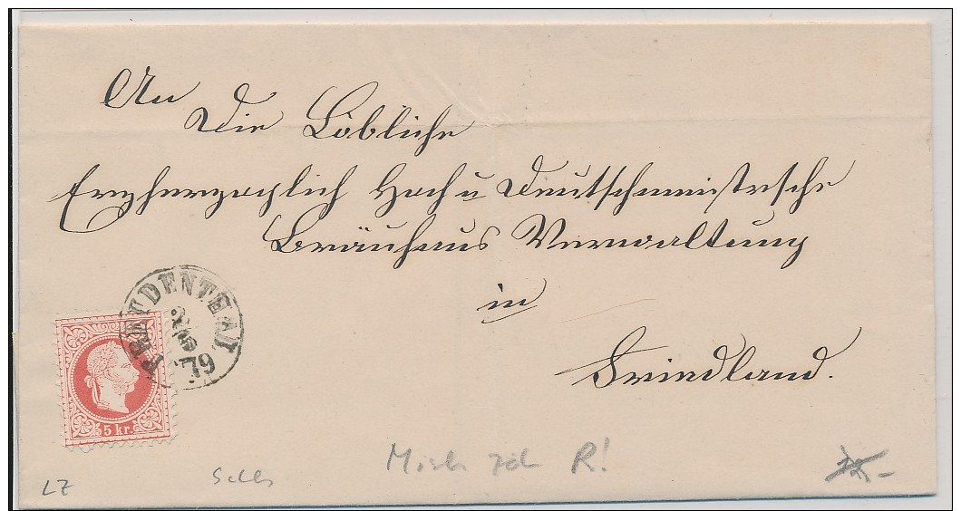 Österreich- Beleg Kaiserzeit    ( Be6934  ) Siehe Scan  ! - Lettres & Documents