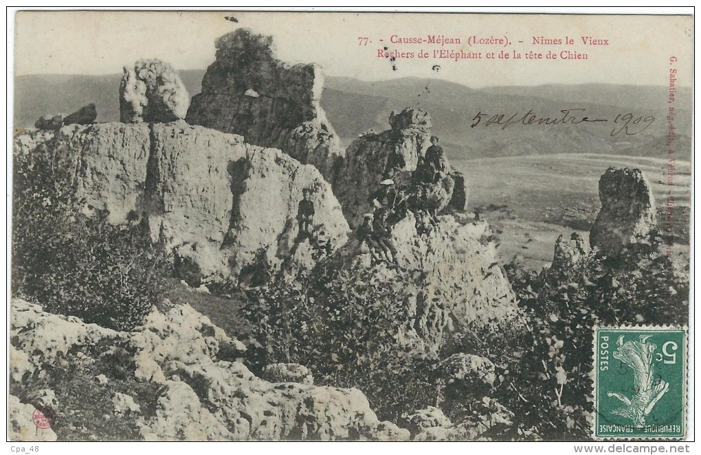 Lozere : Causse Mejean, Nimes Le Vieux, Rochers De L'Elephant...Animée - Autres & Non Classés