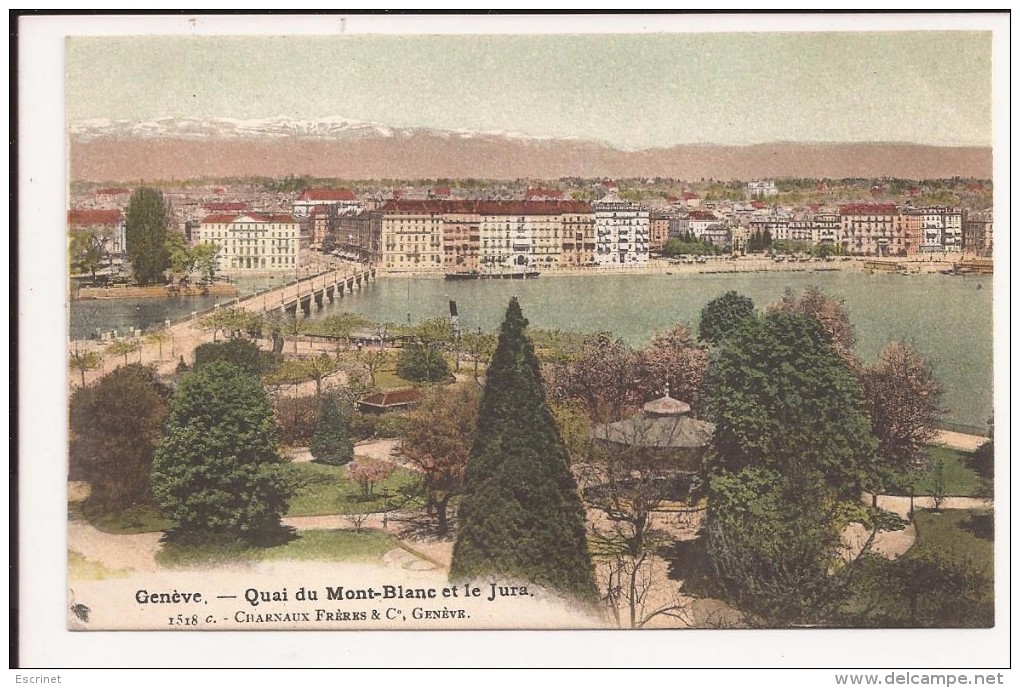 Geneve  Quai Du Mont Blanc Et Le Jura - Genève