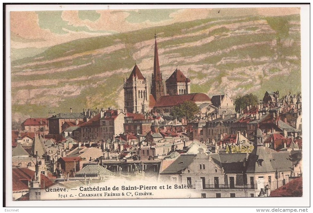 Geneve  -  Cathédrale De Saint-Pierre Et Le Salève - Genève