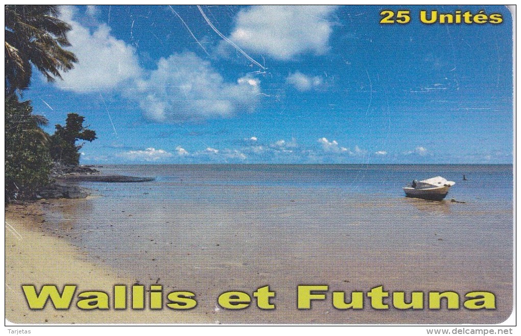 TARJETA DE WALLIS ET FUTUNA DE 25 UNITES DEL AÑO 2014 (la De La Foto) - Wallis-et-Futuna