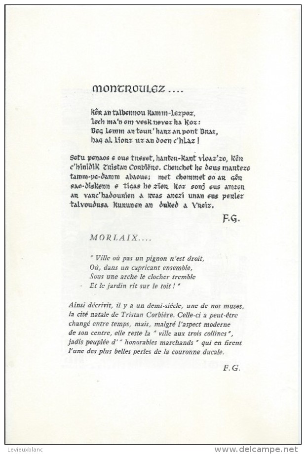 Plaquette De Prestige/Premier Jour/10 Juin 1967/MORLAIX/Côtes Du Nord/Timbre/ Bequet/Graveur/1967  TIMB94 - Altri & Non Classificati