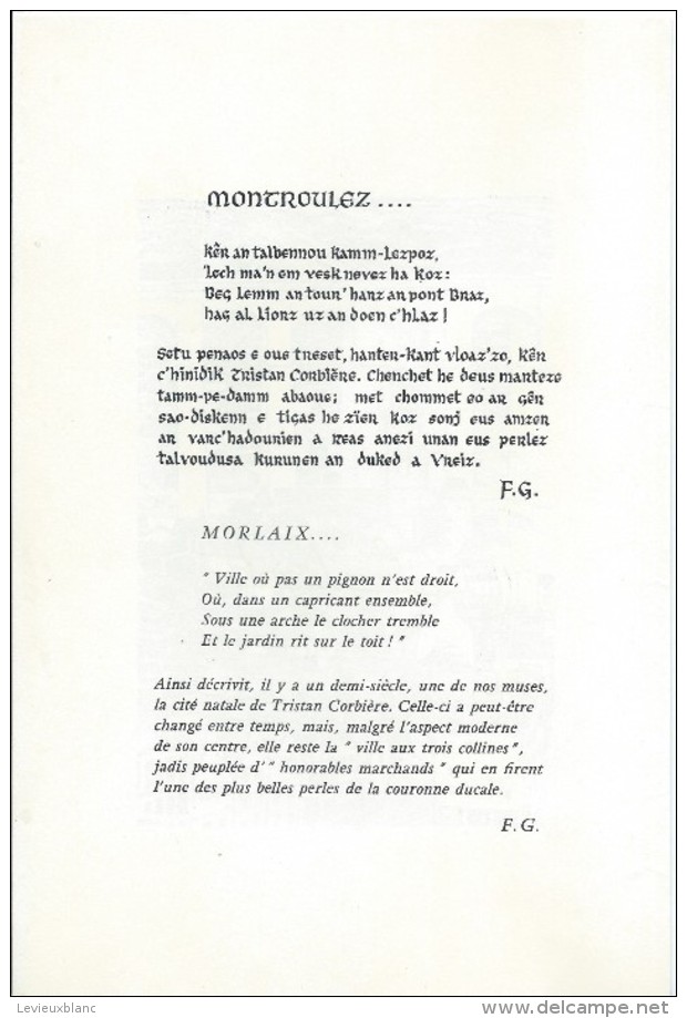 Plaquette De Prestige/Premier Jour/10 Juin 1967/MORLAIX/Côtes Du Nord/Timbre/ Bequet/Graveur/1967  TIMB95 - Other & Unclassified