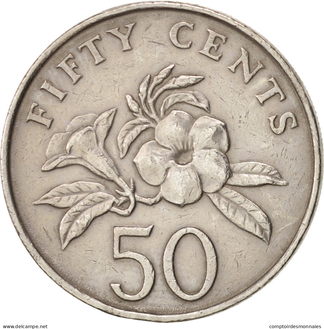 Monnaie, Singapour, 50 Cents, 1987, British Royal Mint, TTB, Copper-nickel - Singapore