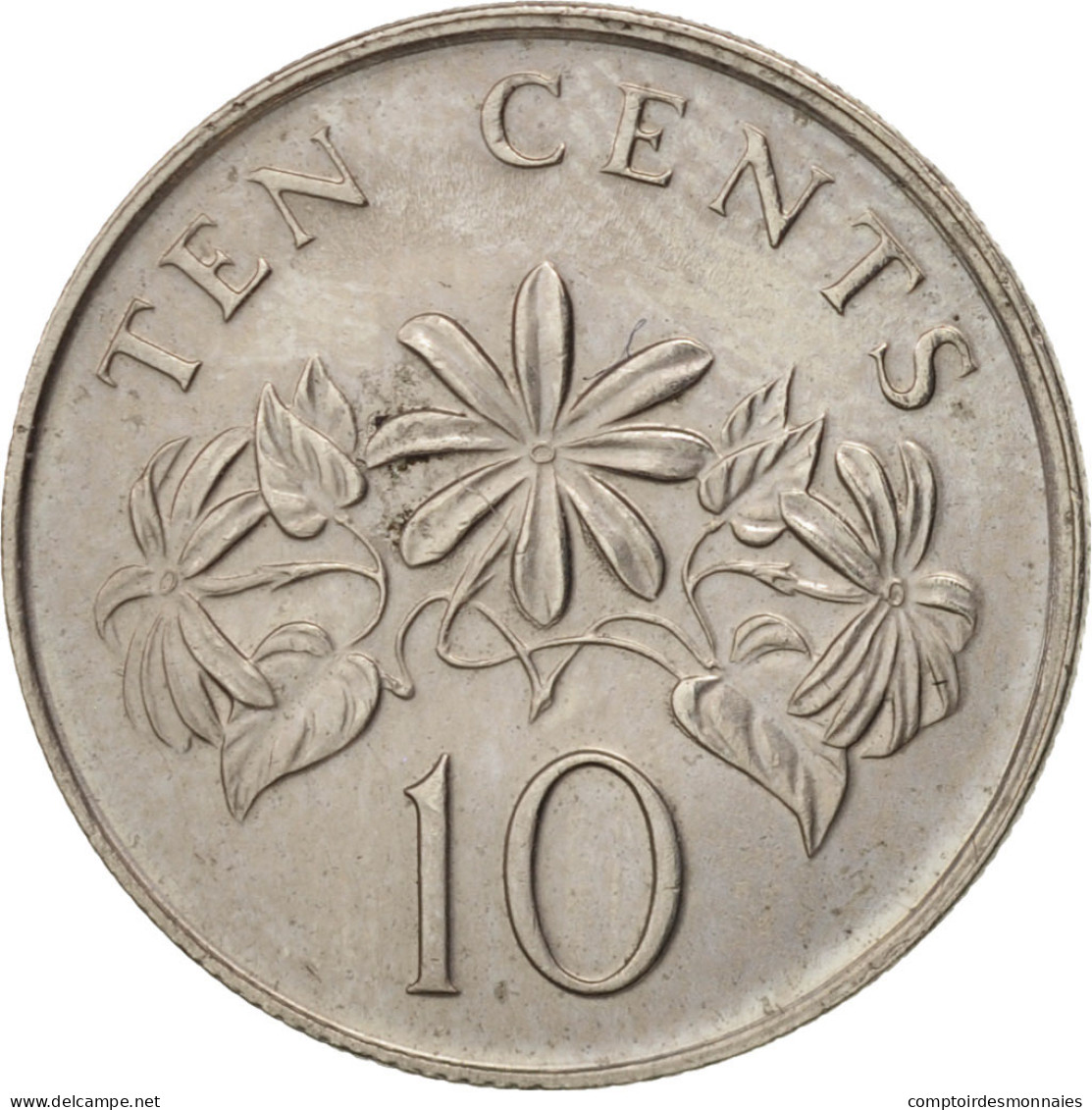 Monnaie, Singapour, 10 Cents, 1986, British Royal Mint, SUP+, Copper-nickel - Singapour