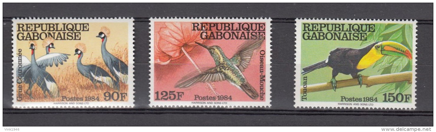 Gabon 1984,3V,set,birds,vogels,vögel,oiseaux,pajaros,uccelli,MNH/Postfris(A2491) - Autres & Non Classés