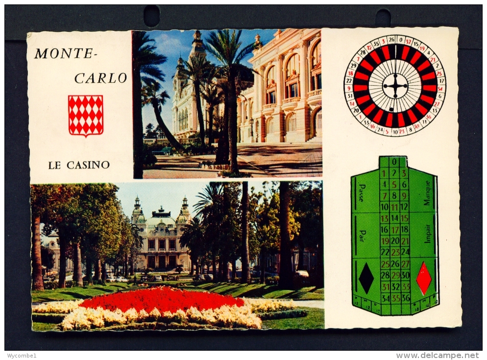 MONACO  -  The Casino  Multi View  Used Postcard As Scans - Casino