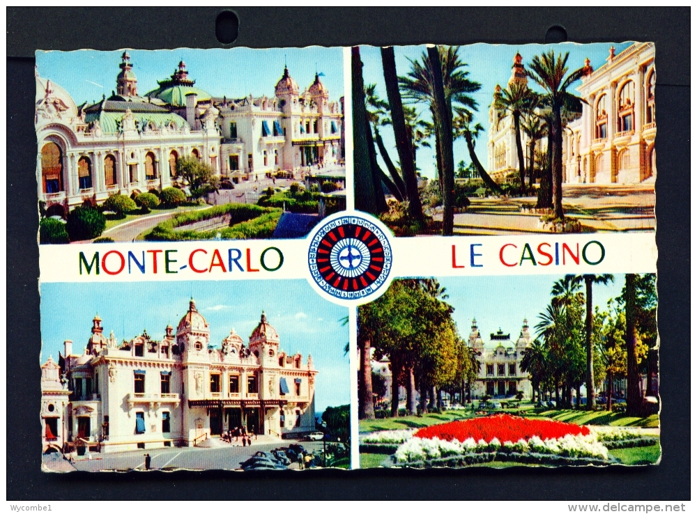 MONACO  -  The Casino  Multi View  Used Postcard As Scans - Casino