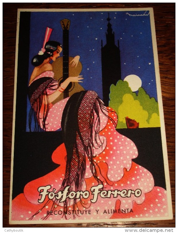 TARJETA POSTAL CIRCULADA FÓSFORO FERRERO. SERIE 2ª Nº 1. ANDALUCIA - Autres & Non Classés