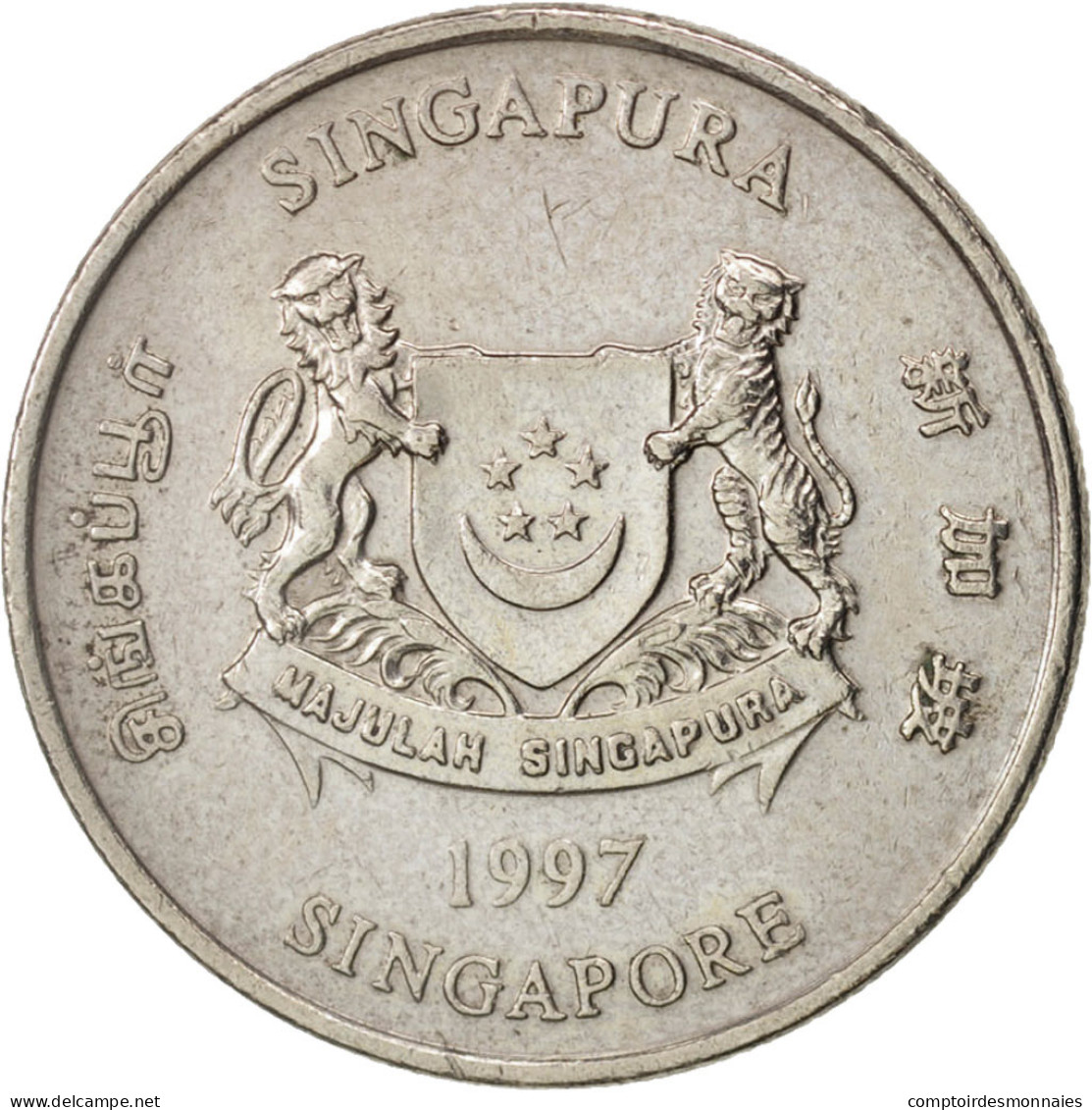 Monnaie, Singapour, 20 Cents, 1997, Singapore Mint, TTB, Copper-nickel, KM:101 - Singapur