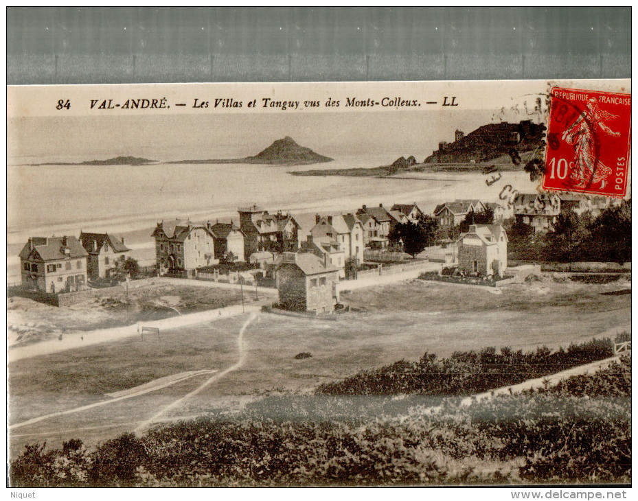22 COTE-D'ARMOR VAL-ANDRE, Les Villas Et Tanguy Vus Des Monts-Colleux, 1921,  (L. L.) - Autres & Non Classés