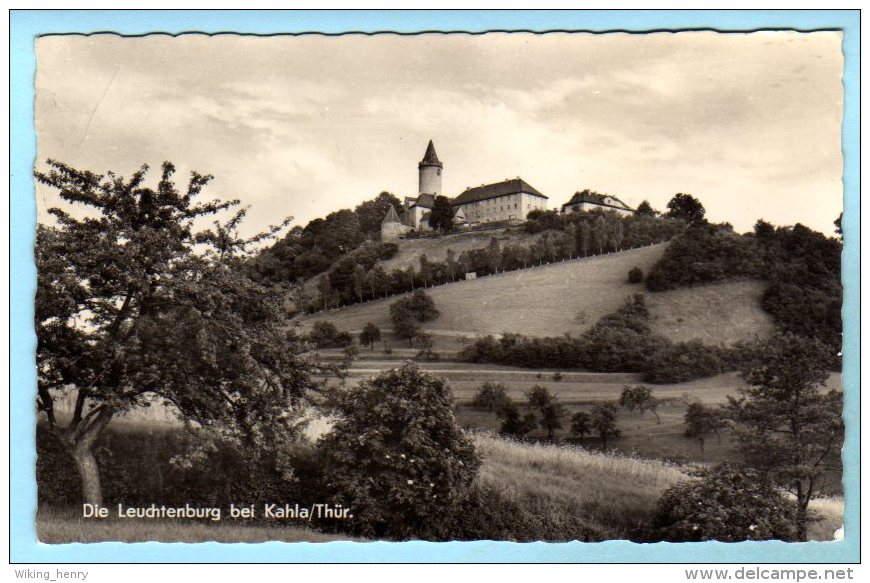 Kahla In Thüringen - S/w Die Leuchtenburg - Kahla