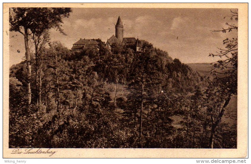 Kahla In Thüringen - S/w Die Leuchtenburg Vom Pfaffenberg - Kahla