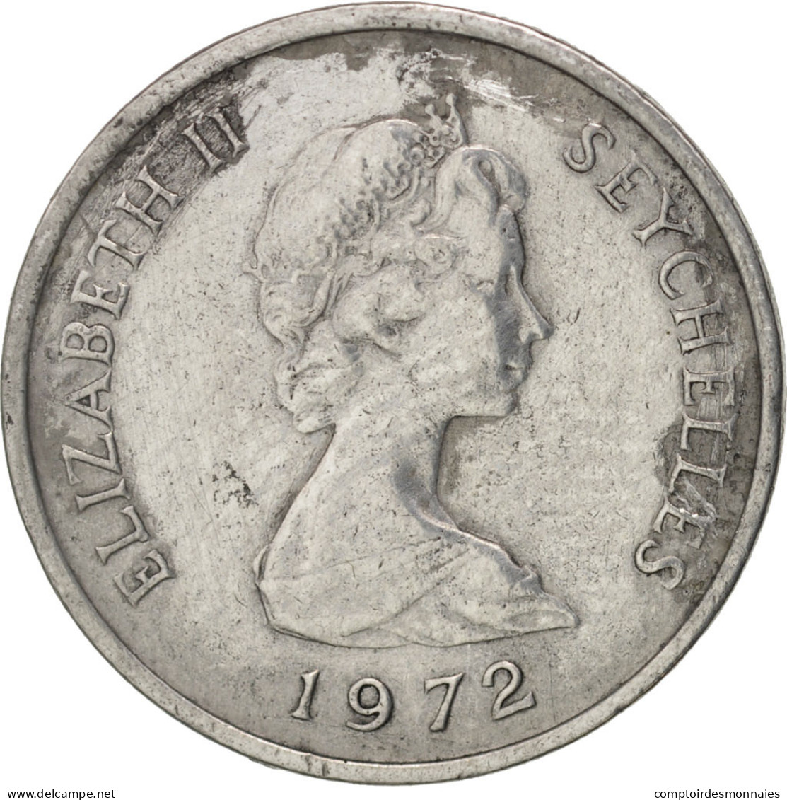 Monnaie, Seychelles, Cent, 1972, British Royal Mint, TB, Aluminium, KM:17 - Seychellen