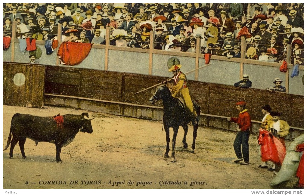 Série Complète De 25 CP Couleur - CORRIDA DE TOROS - Ed. Lemaître - Voir 7 Scans - Corrida