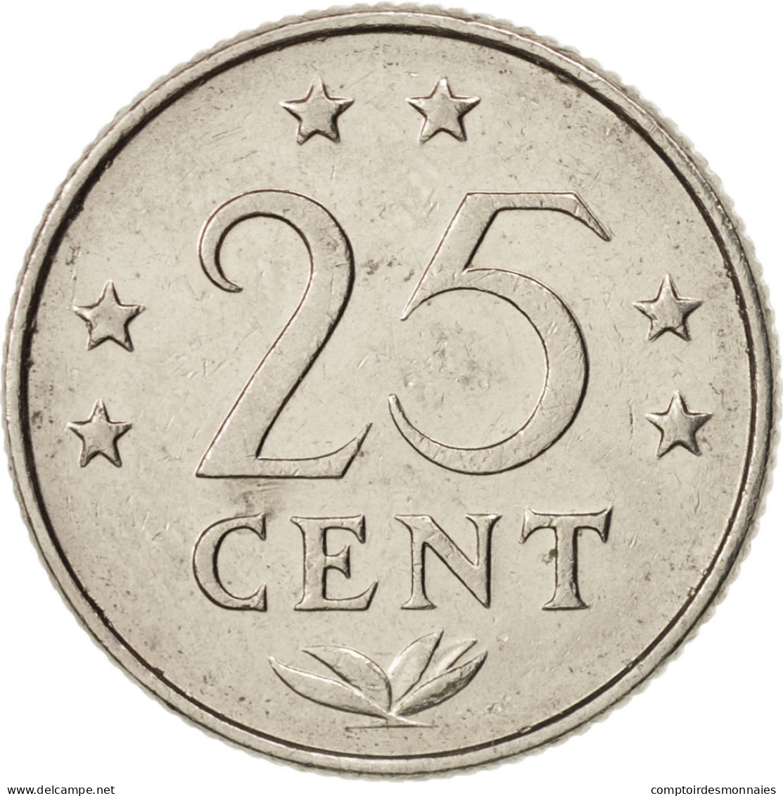 Monnaie, Netherlands Antilles, Beatrix, 25 Cents, 1978, TTB+, Nickel, KM:11 - Antille Olandesi