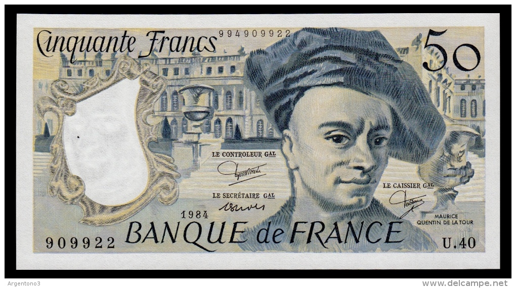 France 50 Francs 1984 UNC - 50 F 1976-1992 ''Quentin De La Tour''