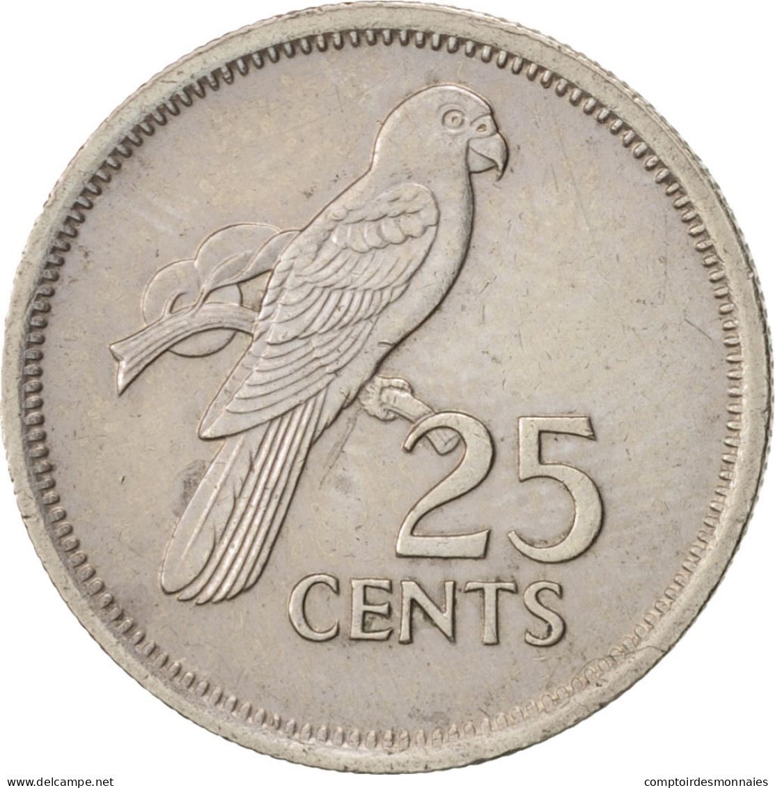 Monnaie, Seychelles, 25 Cents, 1982, British Royal Mint, TTB, Copper-nickel - Seychelles