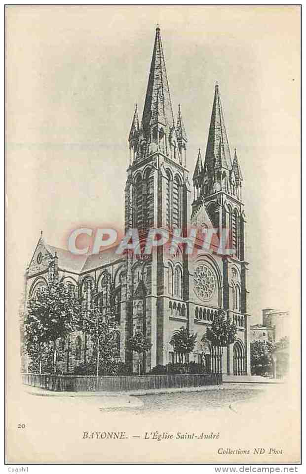 CPA Bayonne L'eglise Saint Andre (carte 1900) - Bayonne