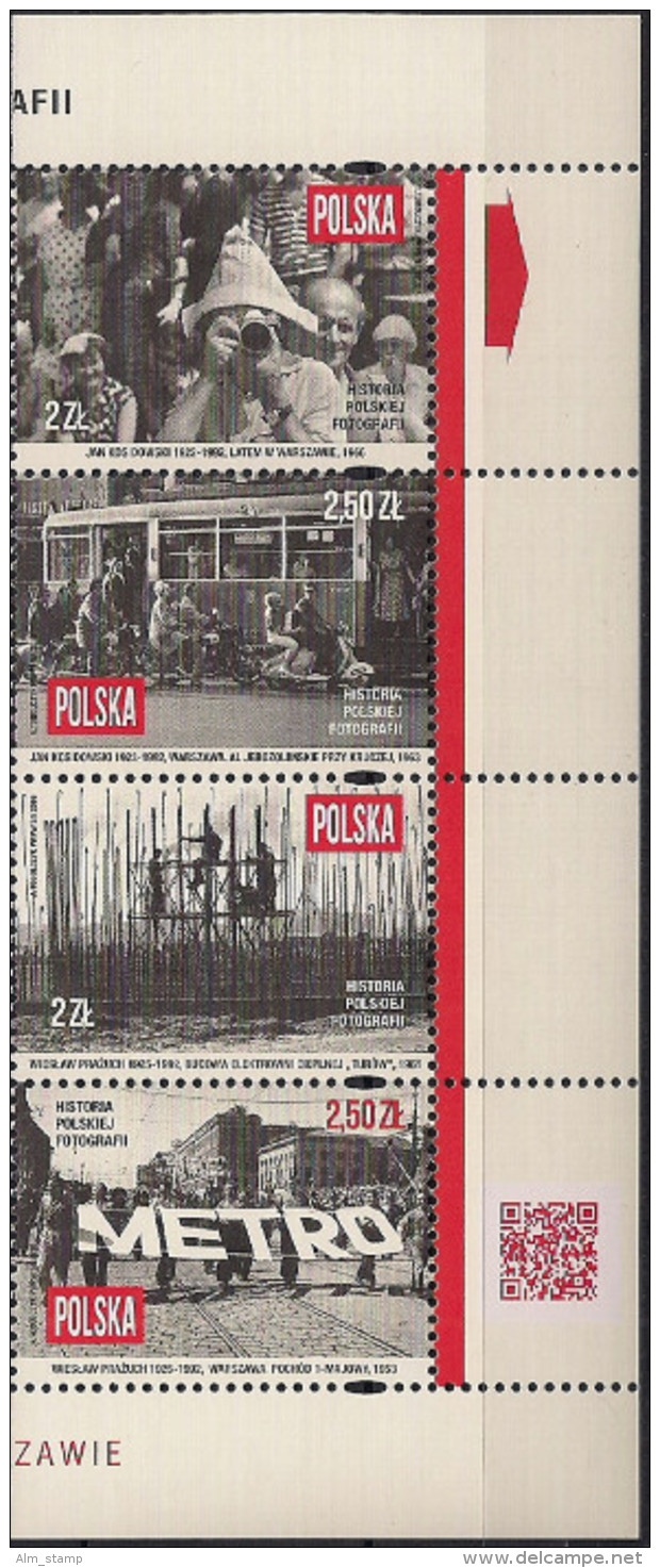 2016 Polen  Polska  Mi.   **MNH   Historia Polskiej Fotografi - Nuovi