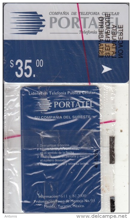 MEXICO - PortaTel Telecard, First Issue $35, Chip Siemens 35, Mint - Mexique